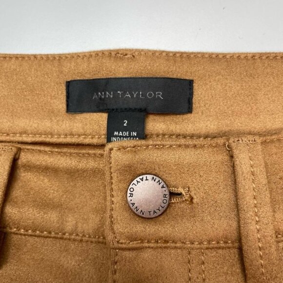 ANN TAYLOR Sculpting Faux Suede High Rise Skinny Jeans Sz 2 - Picture 4 of 6